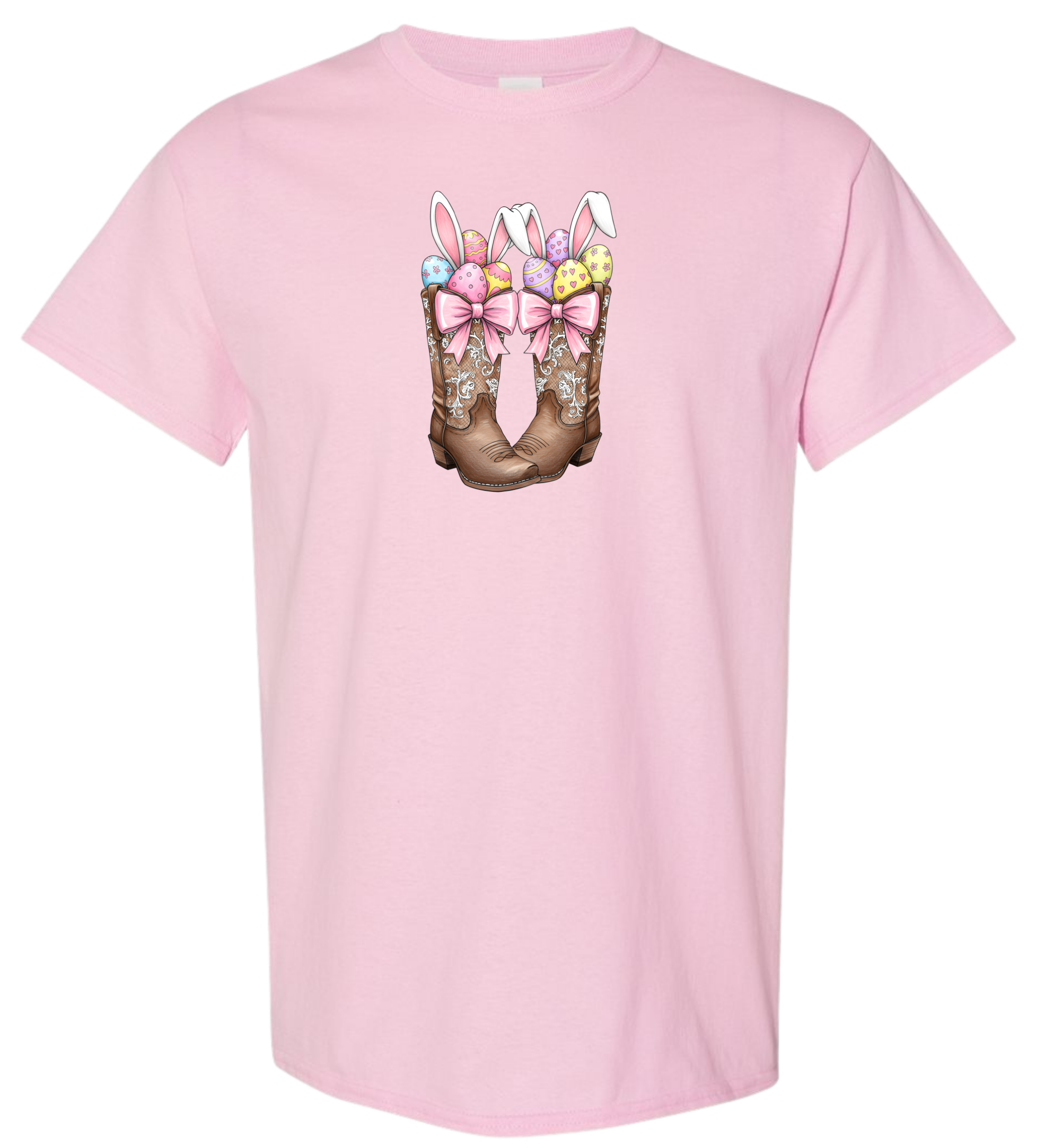 Kids Cowgirl Boots Easter Tee