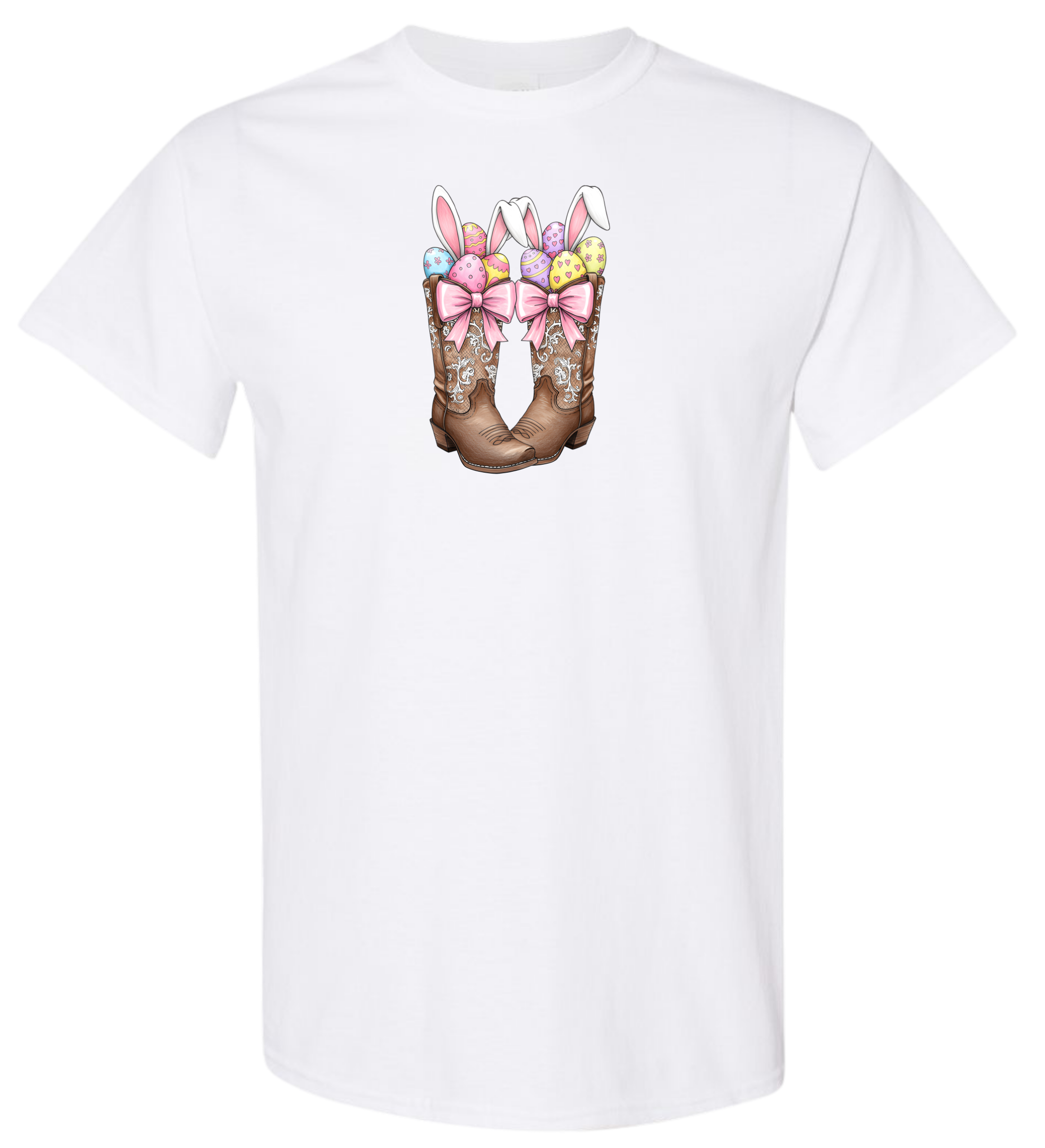 Kids Cowgirl Boots Easter Tee