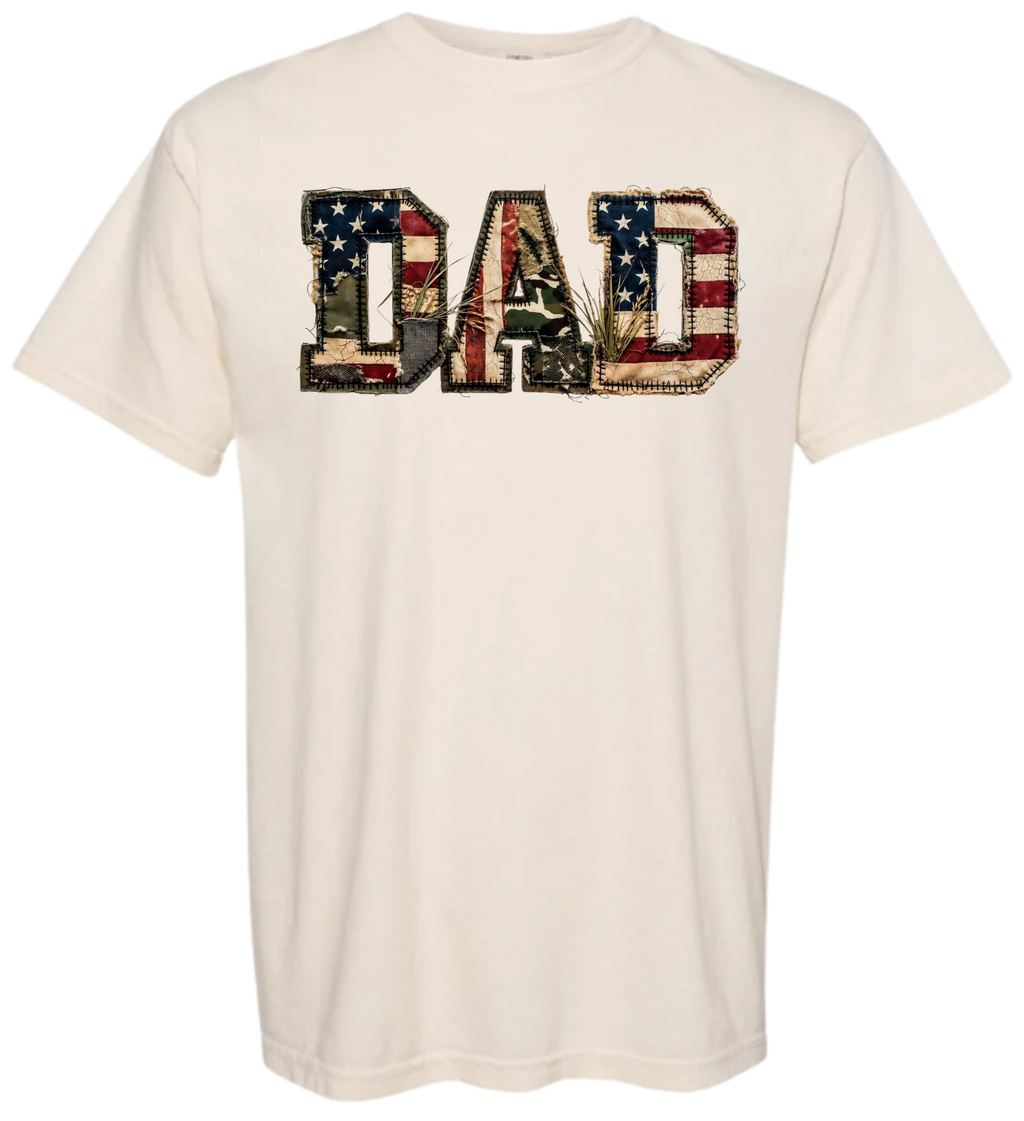 Patched Flag DAD Tee