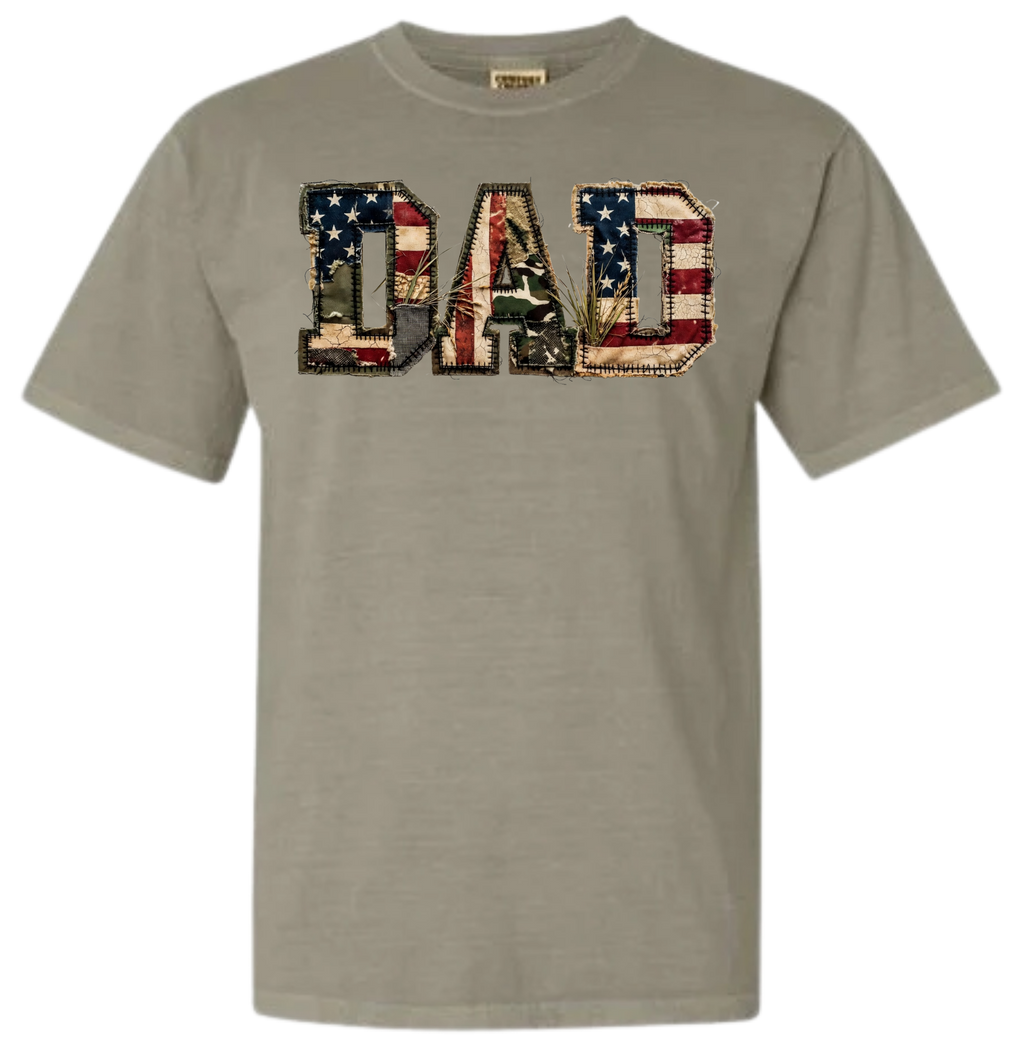 Patched Flag DAD Tee